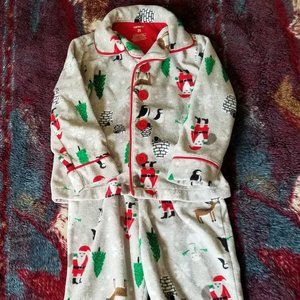 CHRISTMAS Theme CARTERS Toddler Pajamas 2 Pc Sz 2T Adorable